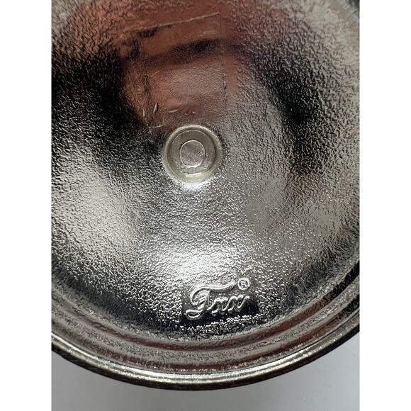 Vintage TXX Flip Up Cigar Ash Tray White/Yellow Floral Golden Ornate Design - Picture 5 of 6